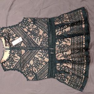 Green blouse for women